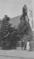 Edwin Carney and Dora Gallner outside St Ursula's in 1921